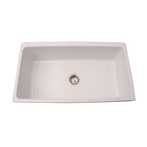 Hinton Single Bowl Fireclay Apron-Front Sink