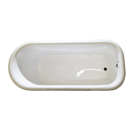 Atlin 67" Acrylic Roll Top Tub