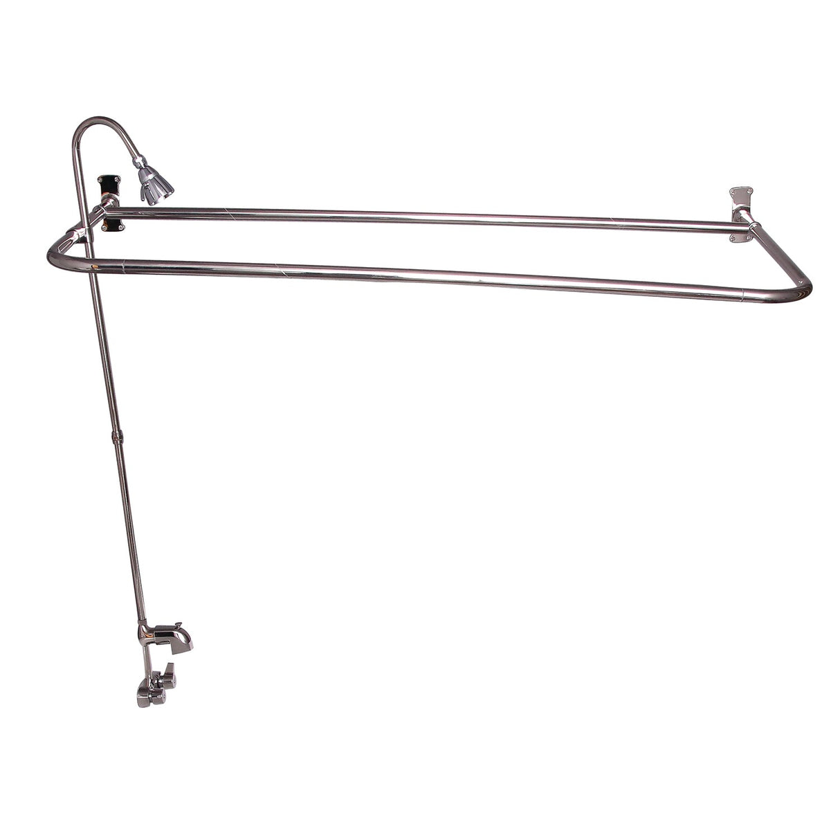 Bartlett 60" Cast Iron Roll Top Tub Kit-Polished Nickel Accessories