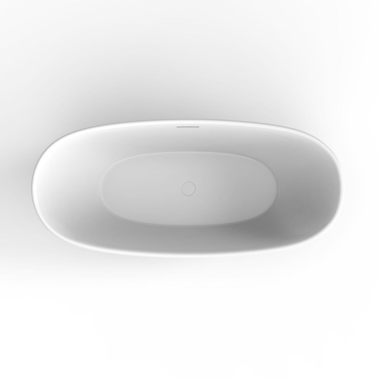 Mystique 59" Acrylic Double Slipper Tub with Integral Drain
