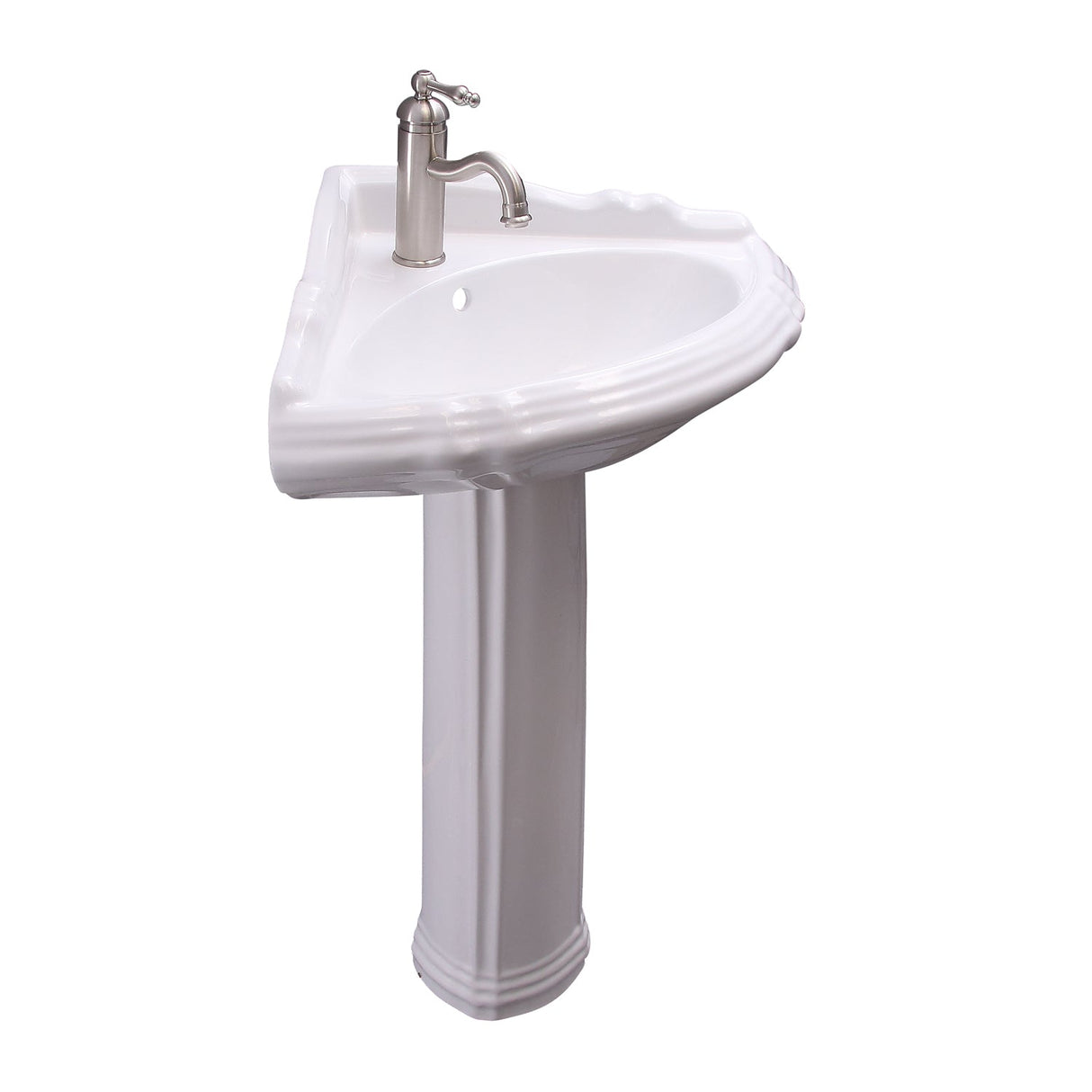 Ethan Corner Pedestal Lavatory
