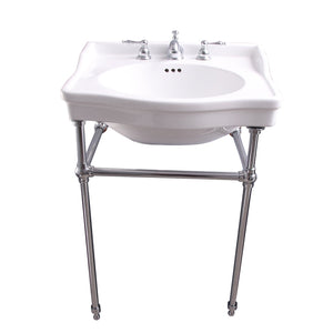 Ensal 30″ Console with Brass Stand