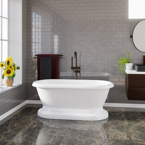 Columbus 61" Cast Iron Double Roll Top on Base