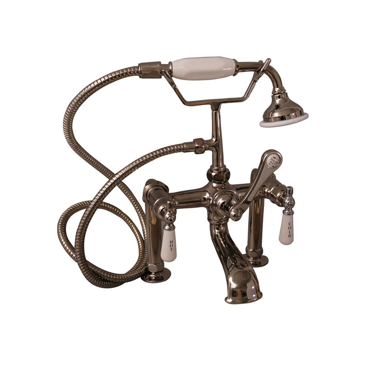 Marshall 72″ Cast Iron Double Slipper Tub Kit – Polished Nickel Accessories