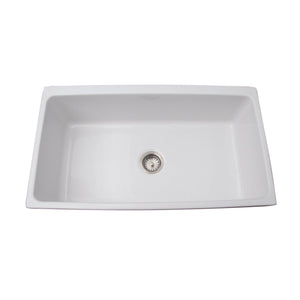 Hinton Single Bowl Fireclay Apron-Front Sink