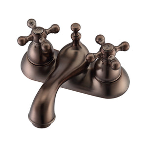 Donata 4" Centerset Lavatory Faucet with Metal Cross Handles
