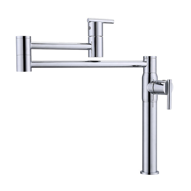 Cadby Dual Handle Deck Mount Pot Filler