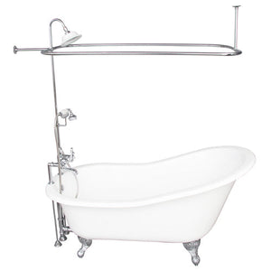 Griffin 61″ Cast Iron Slipper Tub Kit – Polished Chrome Accessories