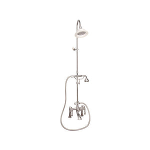 Tub Filler with Diverter Hand-Held Shower and Riser