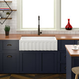 Hillary 36″ Fluted Single Bowl Apron-Front Sink