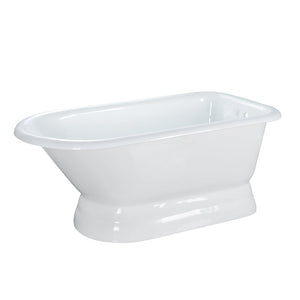 Clancy 66" Cast Iron Roll Tub on Base