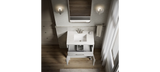 KOHLER Accra 30in. Single Sink Freestanding Atmos Grey Bath Vanity with Bianco Bella Quartz Top Assembled R35898-ASB-AGA