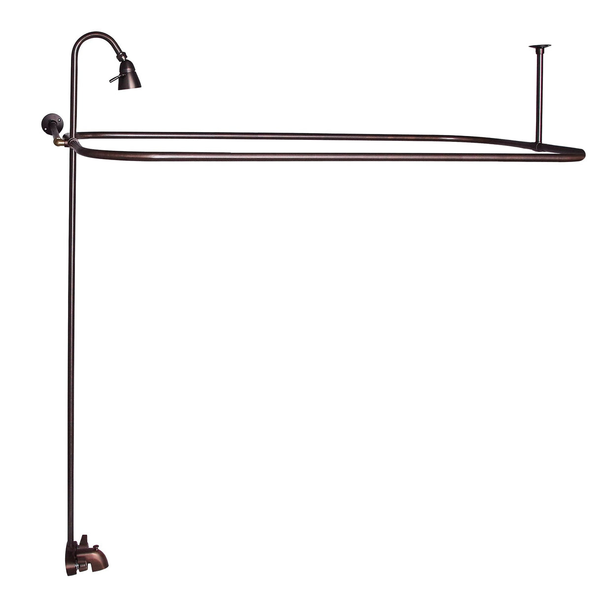Brocton 65″ Cast Iron Roll Top Tub Kit – Oil Rubbed Bronze Accessories