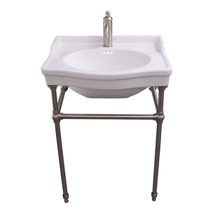 Ensal 30″ Console with Brass Stand