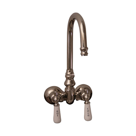 Brocton 65″ Cast Iron Roll Top Tub Kit – Polished Nickel Accessories