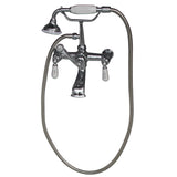Imogene 67″ Acrylic Slipper Tub Kit in White – Polished Chrome Accessories