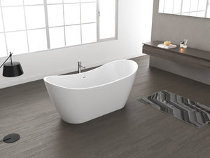 Nairobi 67" Acrylic Double Slipper Tub