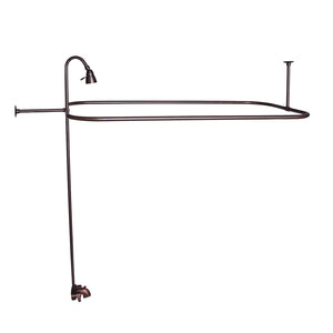 Bartlett 60" Cast Iron Roll Top Tub Kit-Oil Rubbed Bronze Accessories