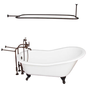 Icarus 67″ Cast Iron Slipper Tub Kit – Oil Rubbed Bronze Accessories