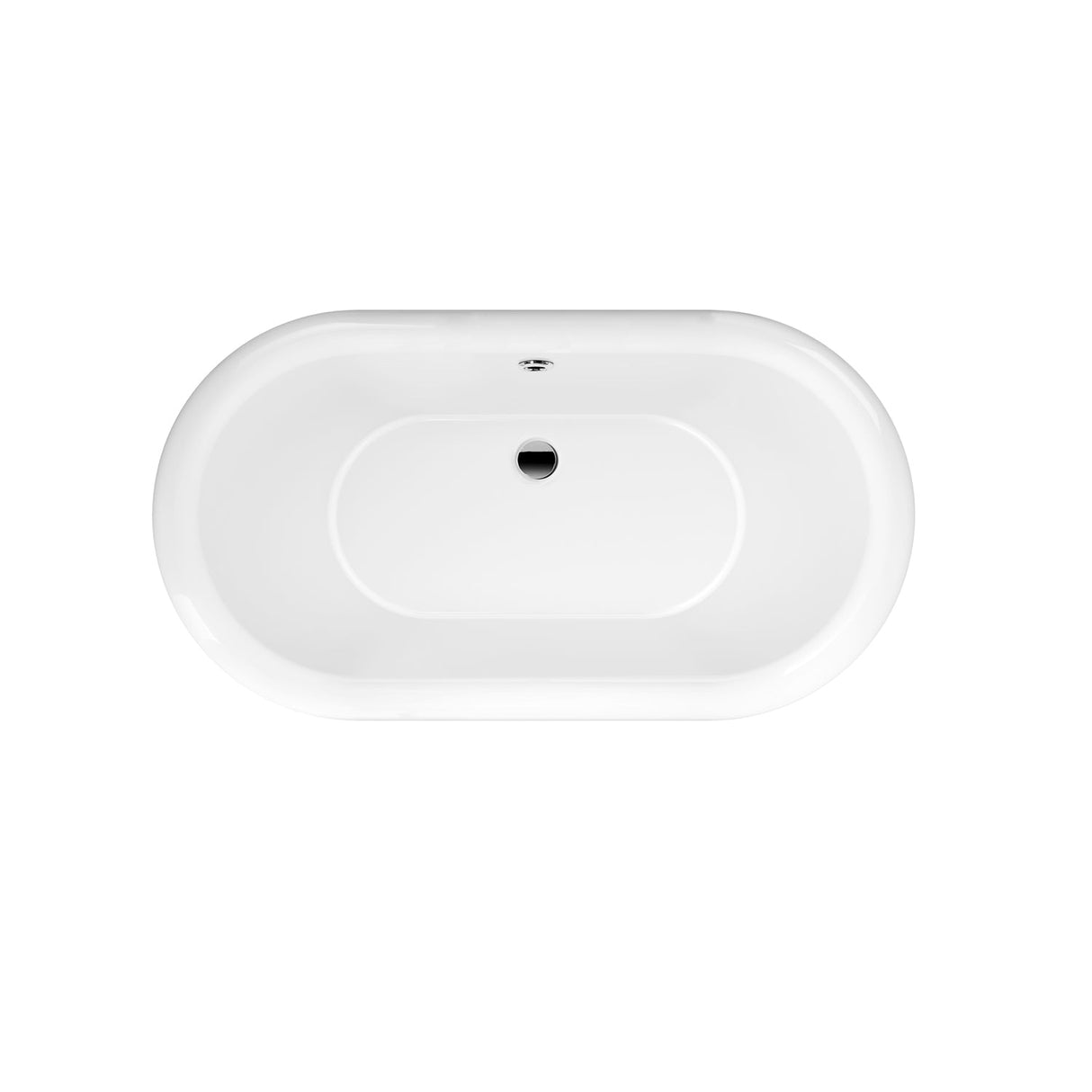 Carrie 57" Acrylic Double Roll Top Tub on Base