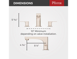 Pfirst Modern Roman Tub Faucet in Brushed Nickel