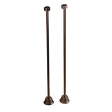 Duet 67″ Cast Iron Double Roll Top Tub Kit – Brushed Nickel Accessories