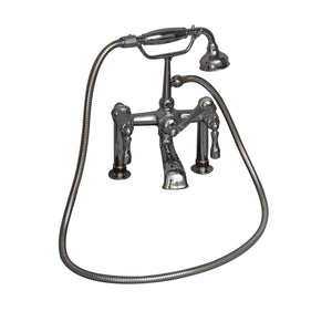 Columbus 61" Cast Iron Double Roll Top Tub Kit-Polished Chrome Accessories