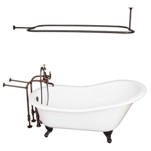 Icarus 67″ Cast Iron Slipper Tub Kit – Oil Rubbed Bronze Accessories