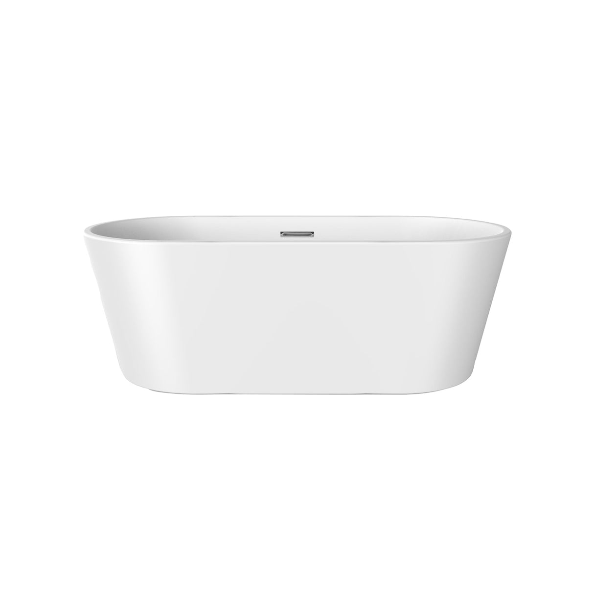 Oswald 59" Acrylic Tub with Integrated Drain and Overflow