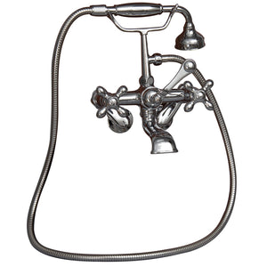 Brocton 65″ Cast Iron Roll Top Tub Kit – Polished Chrome Accessories