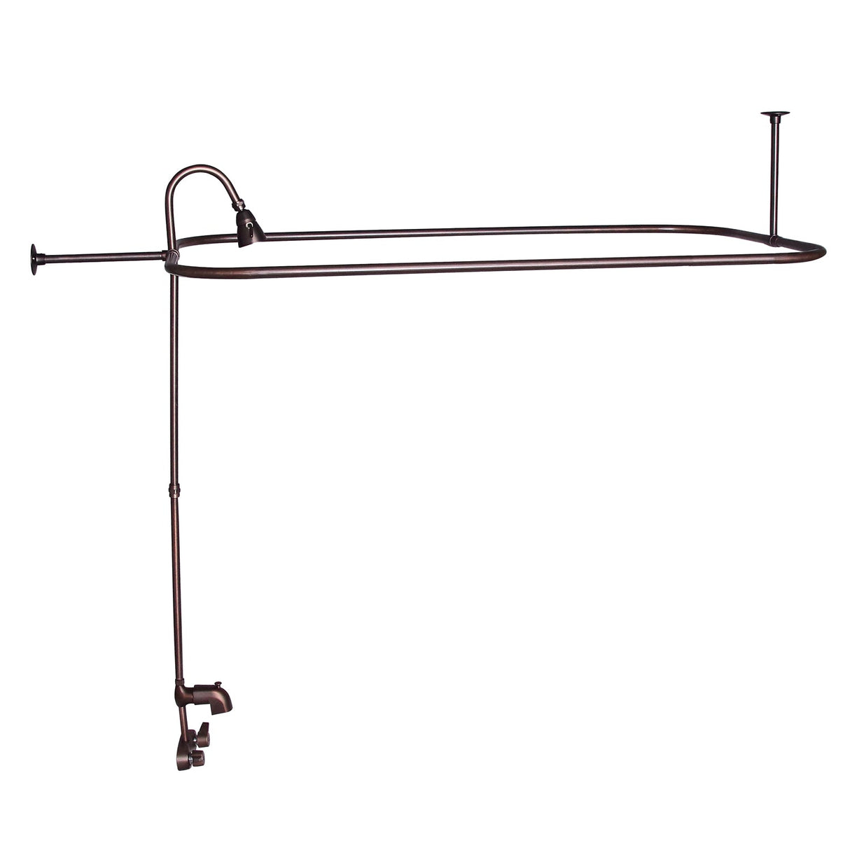 Brocton 65″ Cast Iron Roll Top Tub Kit – Oil Rubbed Bronze Accessories