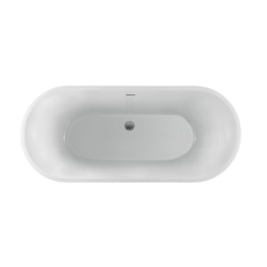 Radcliff 67" Acrylic Tub with Integral Drain and Overflow