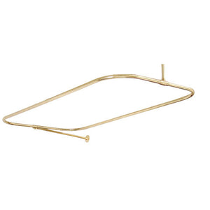 24" Rectangular Shower Rod with Supports