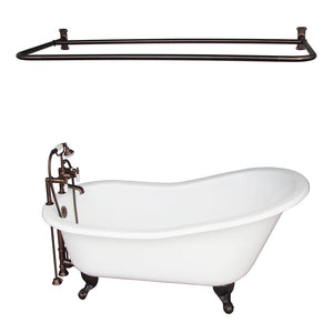 Griffin 61″ Cast Iron Slipper Tub Kit – Oil Rubbed Bronze Accessories