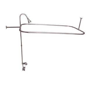 Brocton 65″ Cast Iron Roll Top Tub Kit – Polished Nickel Accessories