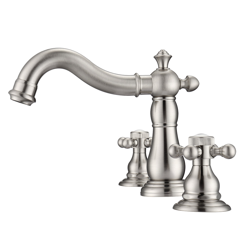 Aldora Widespread Lavatory Faucet with Button Cross Handles