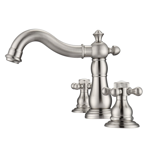 Aldora Widespread Lavatory Faucet with Button Cross Handles