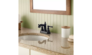 Pfister Autry 2-Handle 4" Centerset Bathroom Faucet With Push & Seal™ LF-048-AUYY