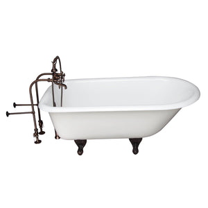 Bartlett 60" Cast Iron Roll Top Tub Kit-Oil Rubbed Bronze Accessories