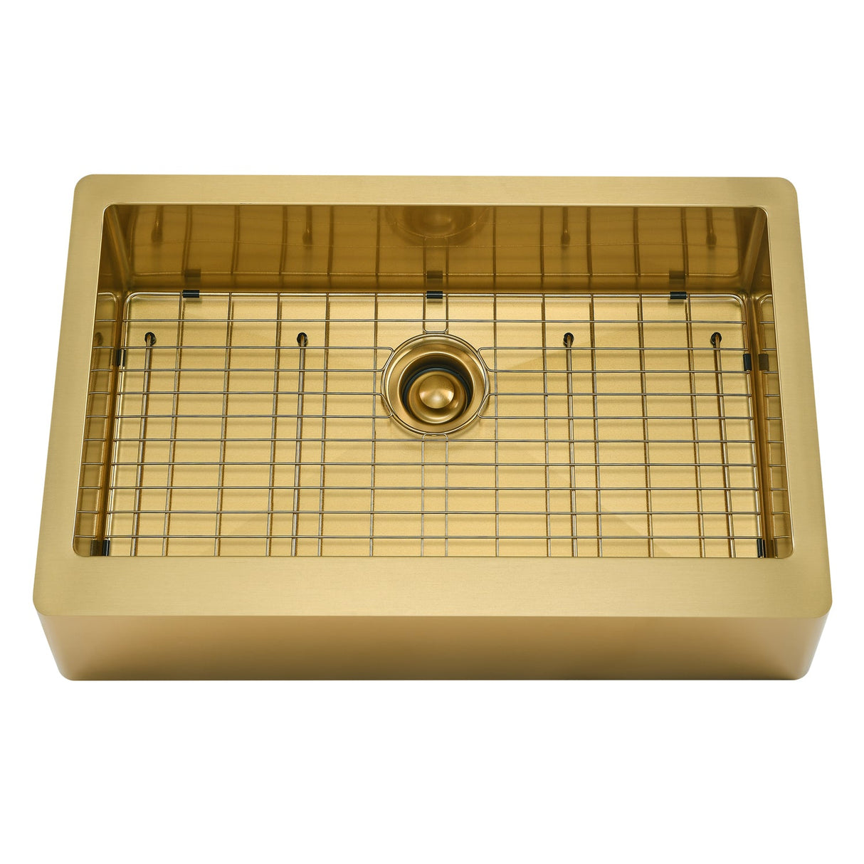 Adelphia Single Bowl Gold Stainless Apron-Front Sink