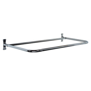 Bartlett 60" Cast Iron Roll Top Tub Kit-Polished Chrome Accessories