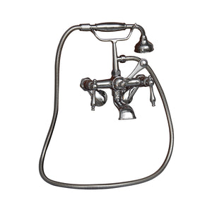 Bartlett 60" Cast Iron Roll Top Tub Kit-Polished Chrome Accessories