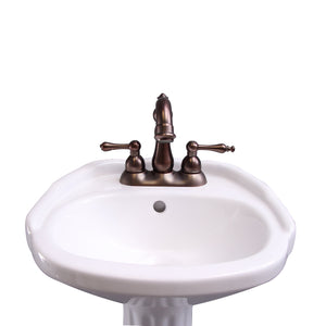 Silvi 15" Pedestal Lavatory