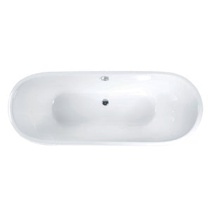 Fernando 67" Cast Iron Bateau with Riveted Skirt
