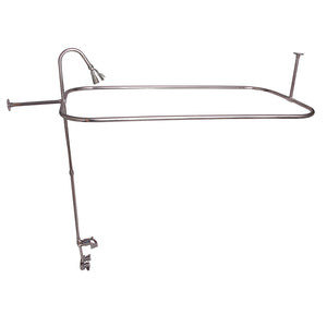 Bartlett 60" Cast Iron Roll Top Tub Kit-Polished Nickel Accessories