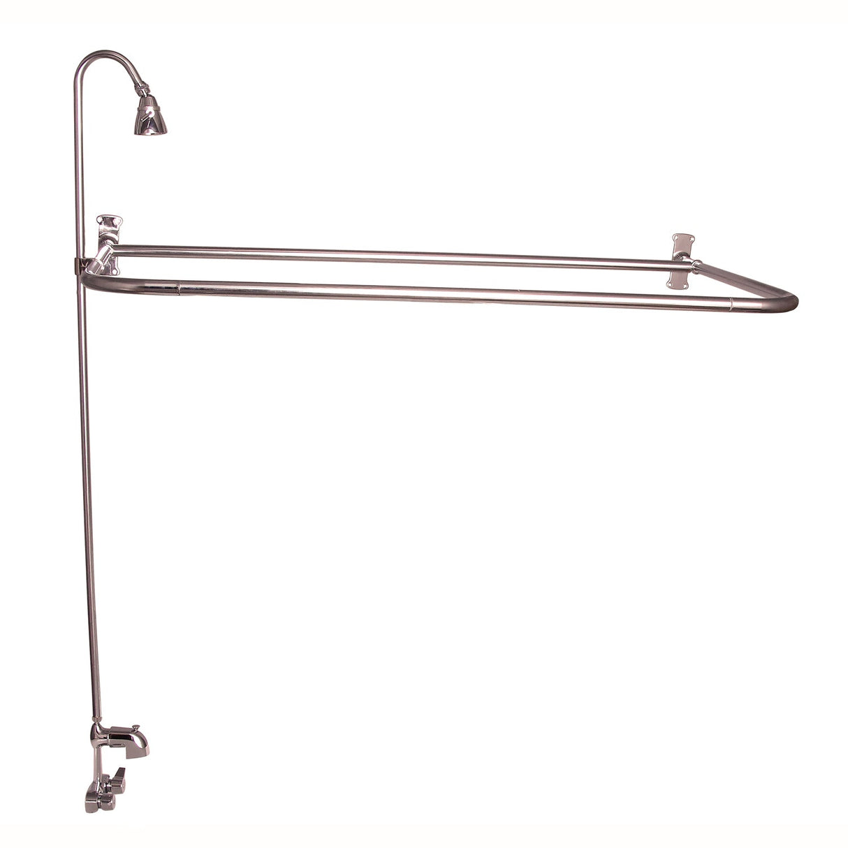 Brocton 65″ Cast Iron Roll Top Tub Kit – Polished Nickel Accessories