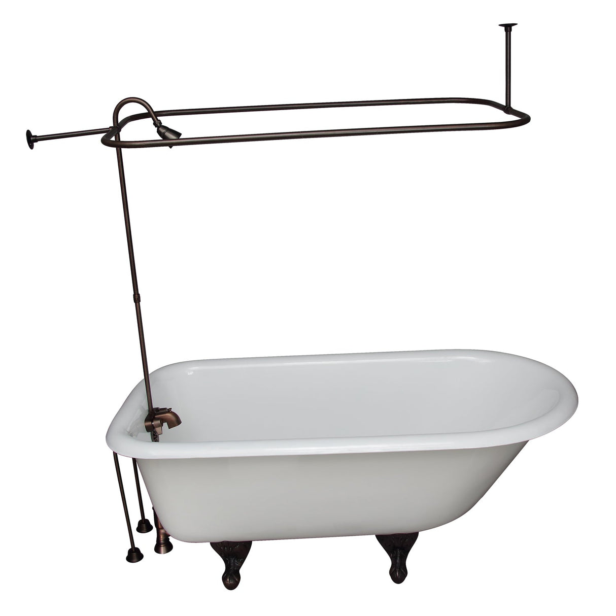 Brocton 65″ Cast Iron Roll Top Tub Kit – Oil Rubbed Bronze Accessories