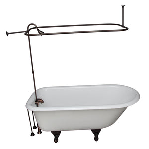 Brocton 65″ Cast Iron Roll Top Tub Kit – Oil Rubbed Bronze Accessories