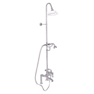 Tub Filler with Diverter Hand-Held Shower and Riser