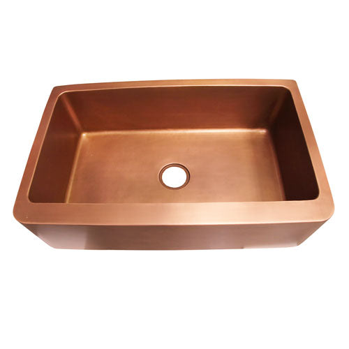 Austin Single Bowl Copper Apron-Front Sink